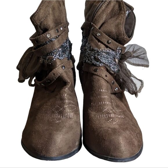 Dolce by Mojo Moxy Brown Cowboy Booties - Picture 4 of 7